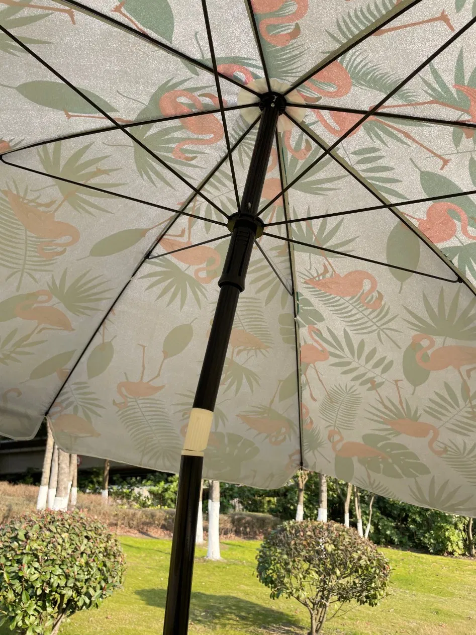 Sun Beach Umbrella with 140g Polyester Flower