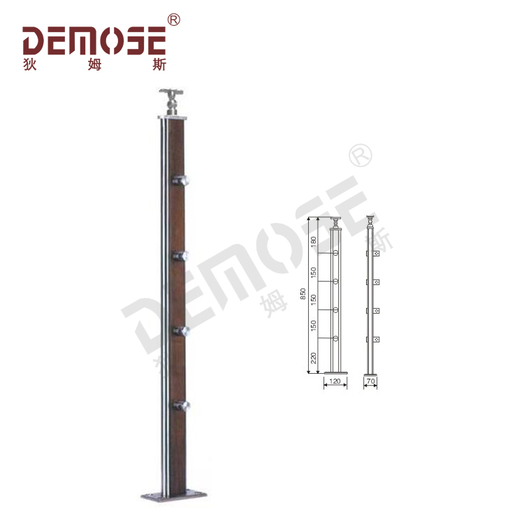 Hot-Sale Steel Wood Balusters for Glass/Wire Railings (DMS-26096)