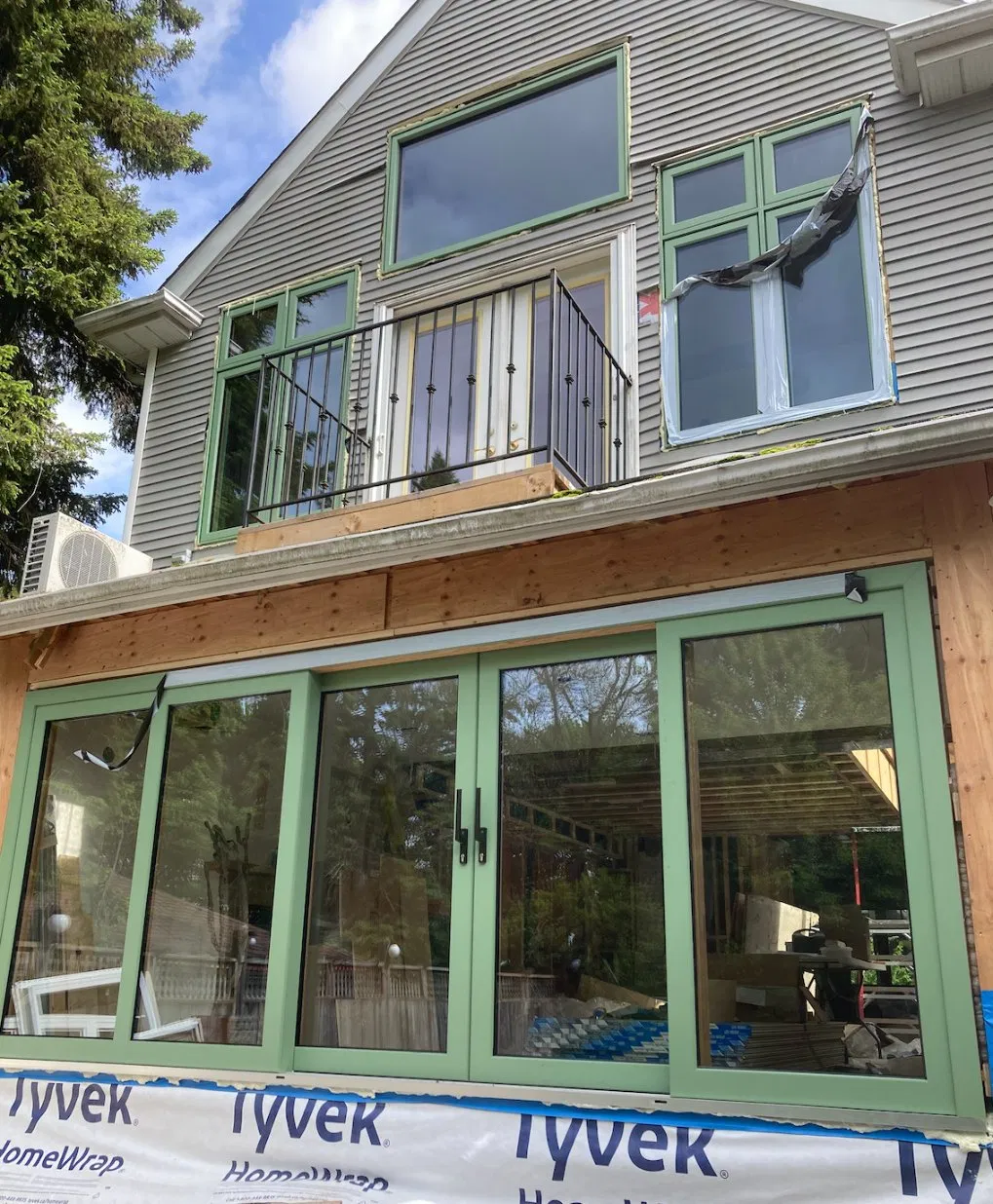 Penjoy Modern Villa Design Durable Aluminum Clad Wood Crank Casement Window