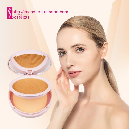 Quality Pressed Powder with Mirror and Powder Puff