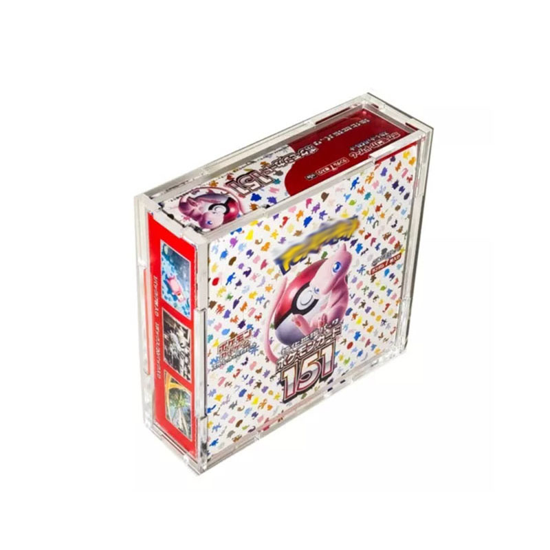 Customizable Acrylic Display Case for Pokemon Booster Packs
