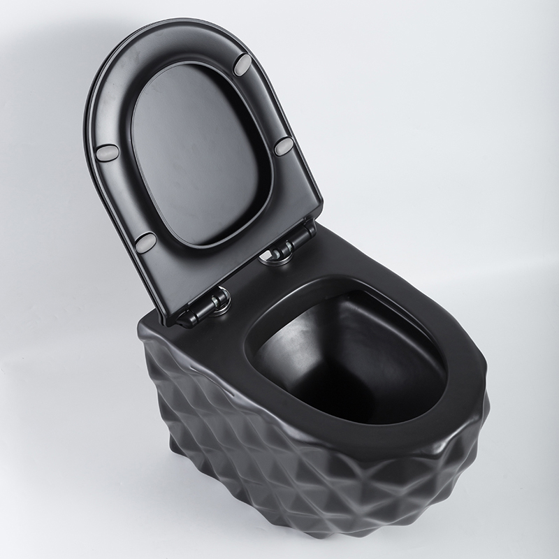 Luxury Wall Hung Rimless Toilet with Dual Flush System for Small Apartment