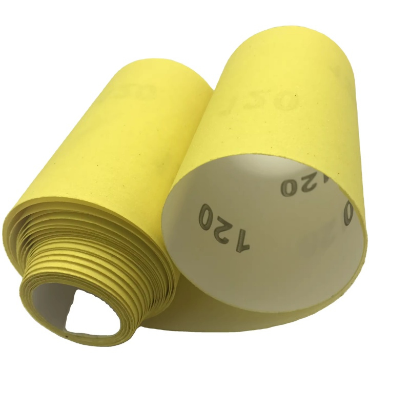 Electro-Coated White Corundum 150X50mm 115X50mm Yellow Dry Abrasive Sandpaper Sheet_Sandpaper Roll for Nail File Polish