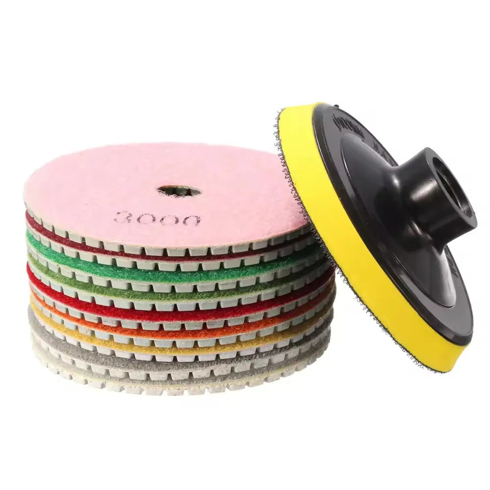 Wet Type CBN Diamond Abrasive Polishing Grinding Disc_Pad 4''_5''_6'' for Mable Stone Grit 30_50_100_150_200_300-5000