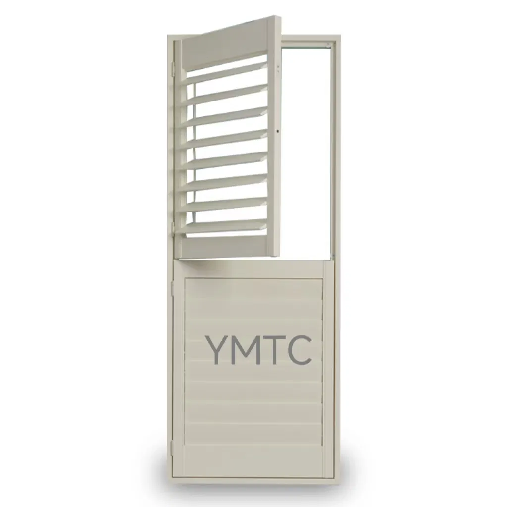 Tier-on-Tier Cutomized Color Paulownia Wood Plantation Shutters for Window Covering 63.5mm Louver