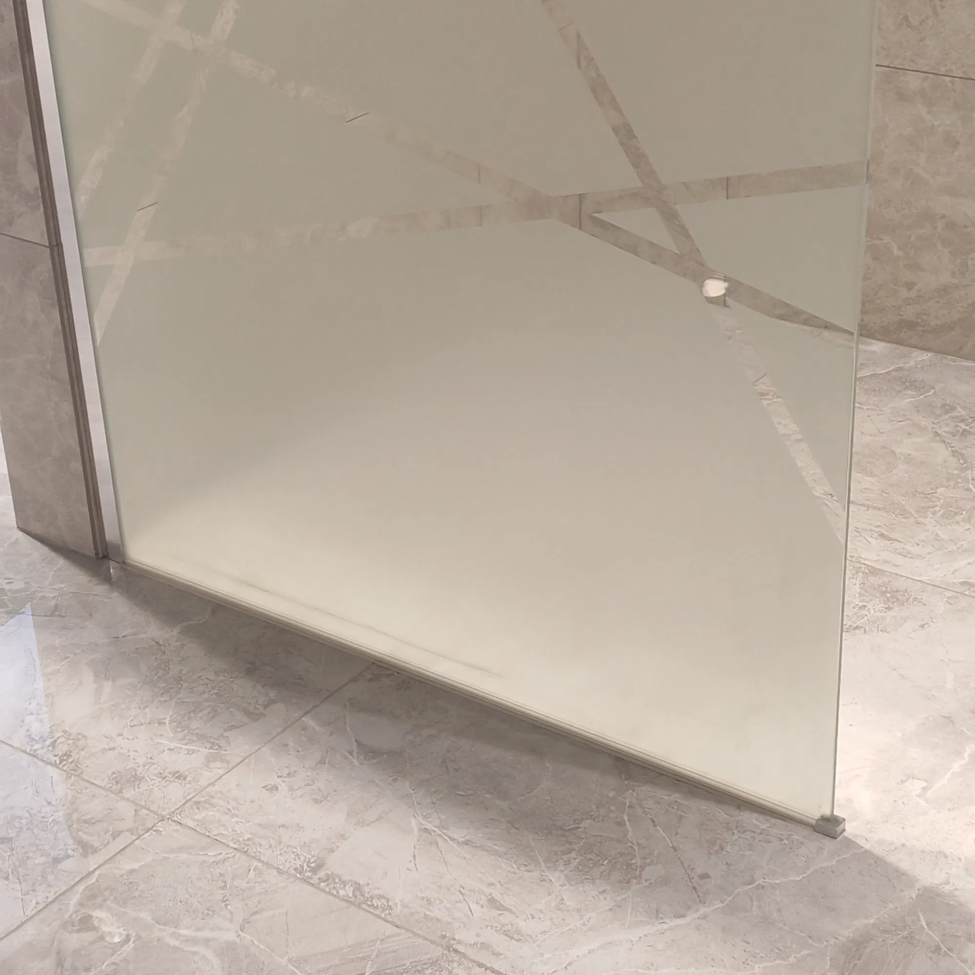 Morden Fashion Design Walk-in Tempered Glass Door Shower Room Door for Hotel