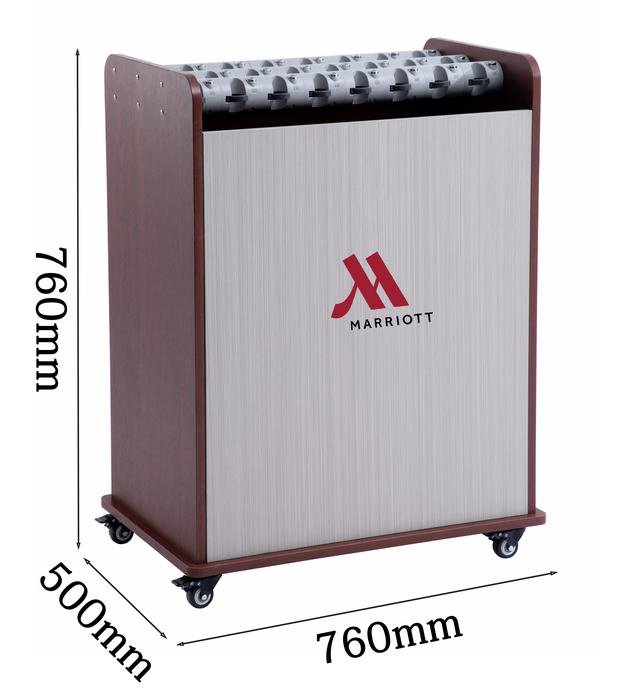 Металлическая урна для мусора с боковым открыванием