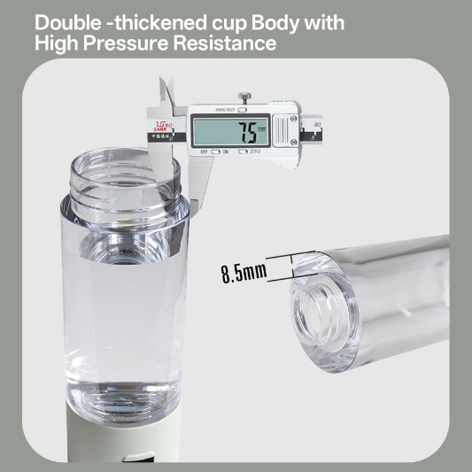 Cahmtf Spe/Pem 5000ppb 6-Layer Platinum Coating Hydrogen Water Bottle: Food-Grade Materials with LFGB Certification