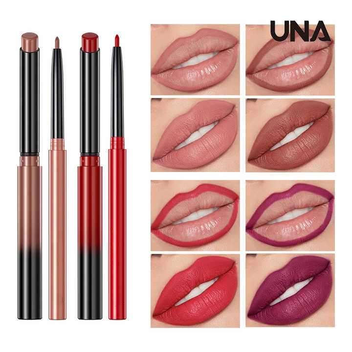 Wholesale Long-Lasting Nude Lip Liner Set Waterproof Lipstick with High Pigmentation No Fading or Smudging Matte Lip Pencil