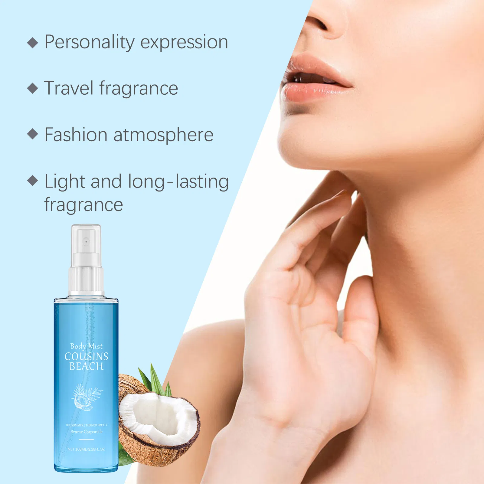 New Product Lasting Fragrance Refreshing Comfortable Easy to Absorb Enhancing Luster Body Moisturizing Spray