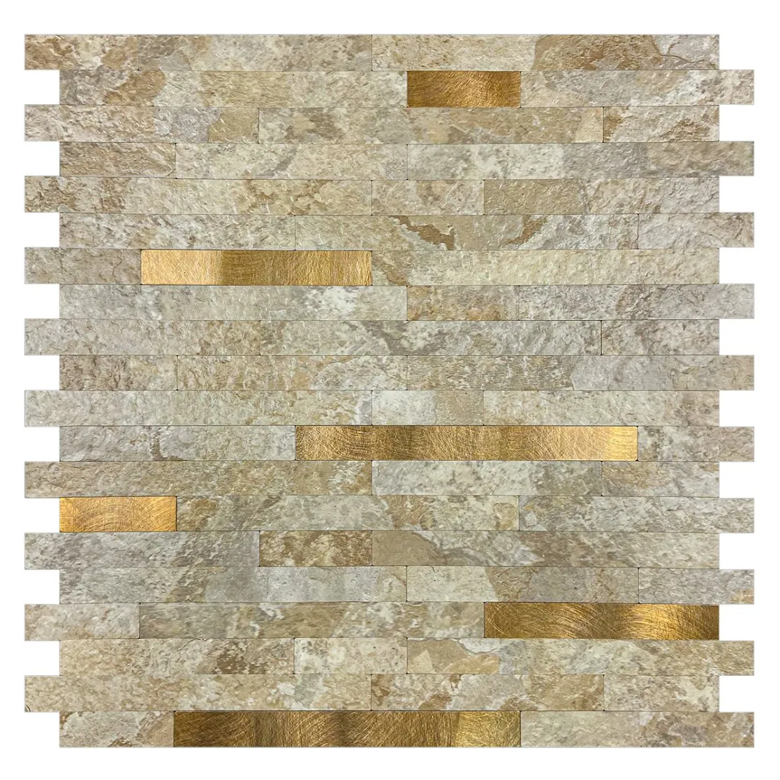 Modern Design Mix Color Metallic Bathroom Kitchen Interior Wall Decorative Peel and Stick Mosaic Ceramic Tile with Factory Price