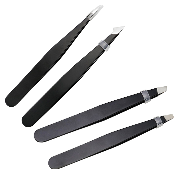 Fashion Makeup Beauty Tools Lash Painting Slant Eyelash Extension Eyebrow Tweezers