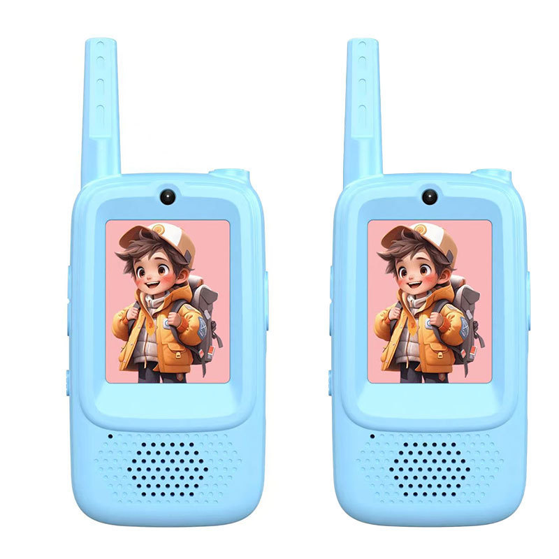 Hot Selling New Arrival Kids Camera Kids Video Walkie Talkie Two Way Radio 1500FT Range Voice Video Intercom for Children 3-12 Years Old's Christmas Birthday