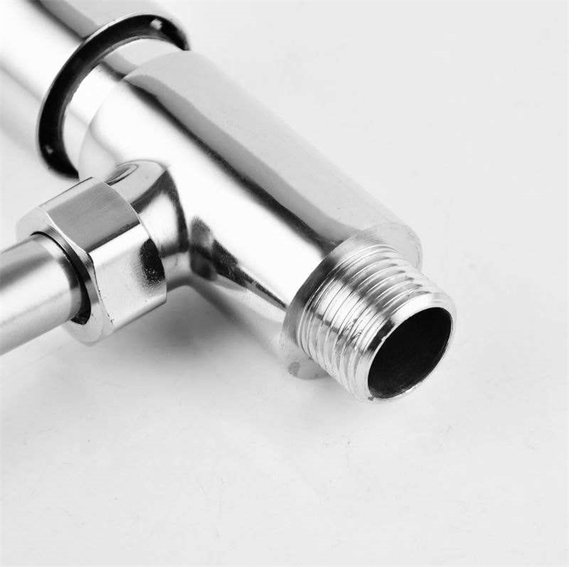 Modern Wall Mounted Chromed Plated Flush Valve: Time Delay Button, Hand Control, Brass Body, Ceramic Cartridge