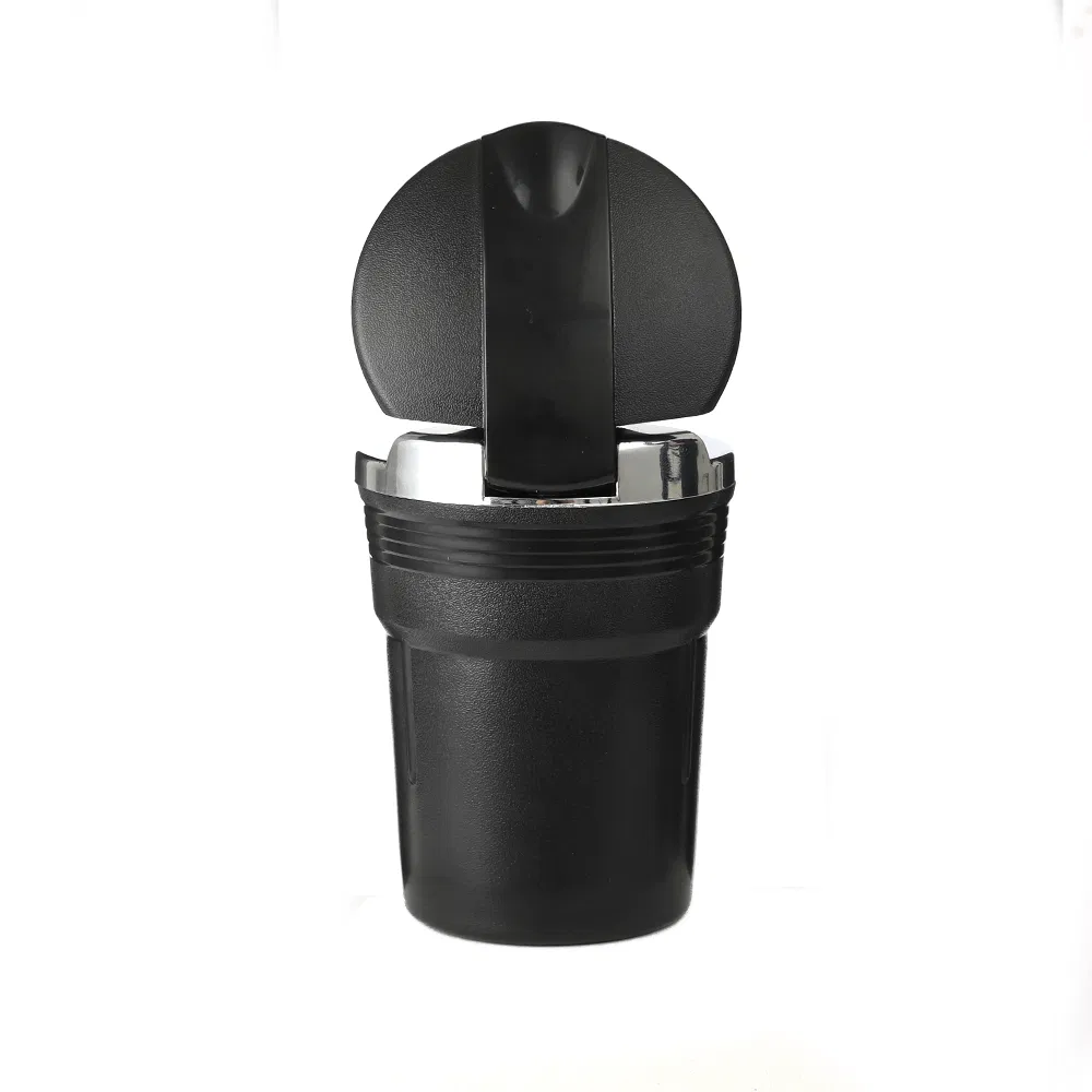 Wholesale Portable Round Car Cigarette Ashtray with Light and Lids