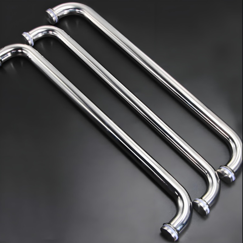 Single Swing Pane Side Hinge Frosted Tempered Glass Bathroom Shower Door