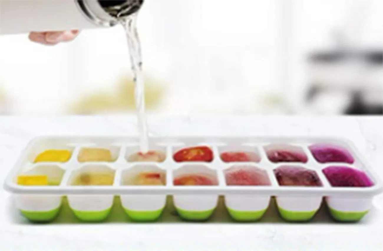 Easy-Release Silicone & Flexible 14-Ice Cube Trays
