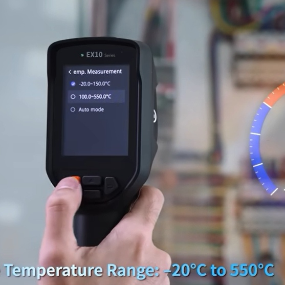 8-Inch Ex10 Handheld Thermal Camera with Laser Pointer & Target Localization