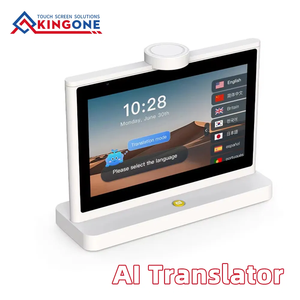 Smart Ai Translator 10.1 Inch Dual Touch Screen with IPS LCD, Voice Recognition, Face to Face Language Translation Machine