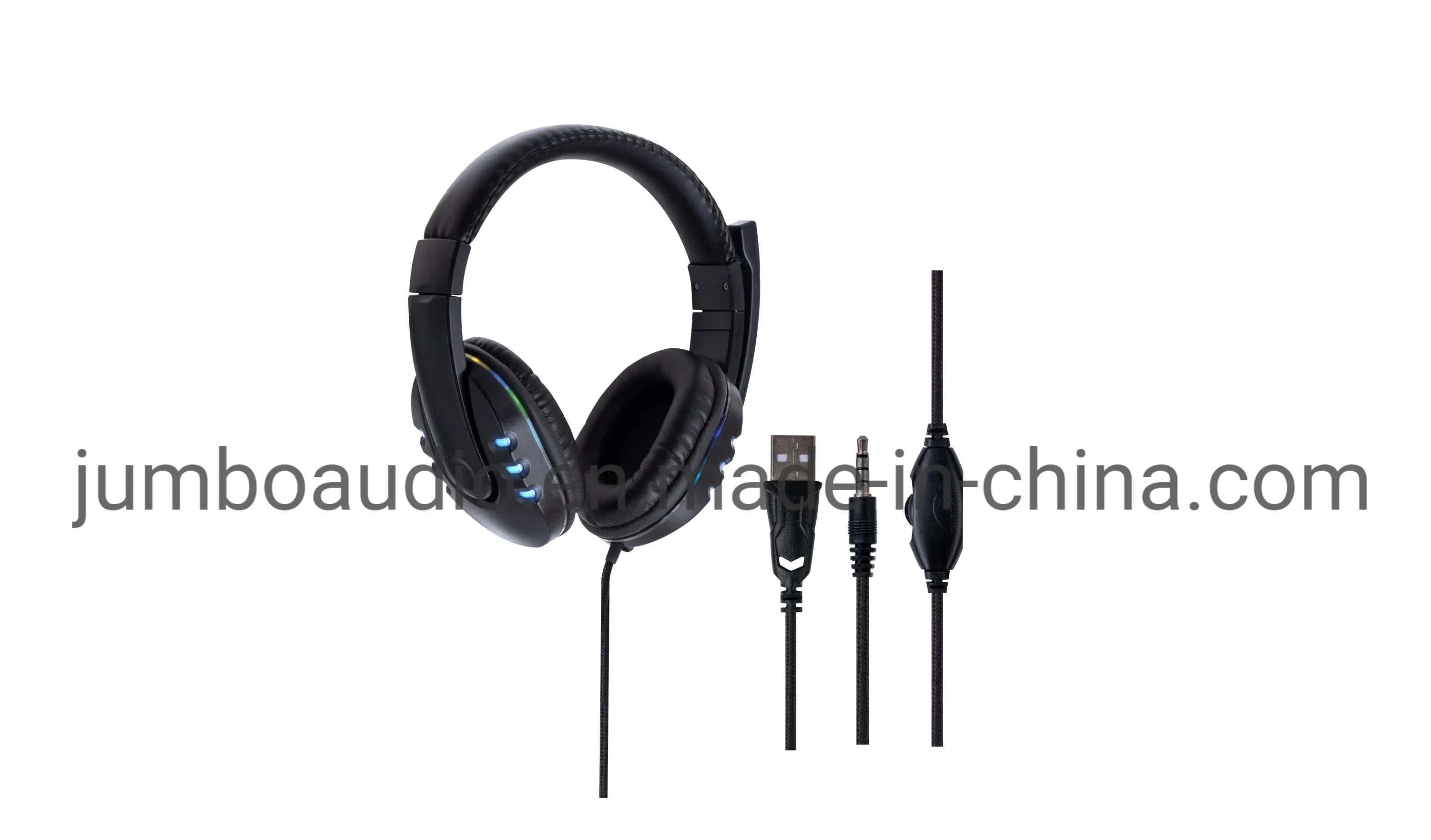 Игровая гарнитура с подсветкой USB
