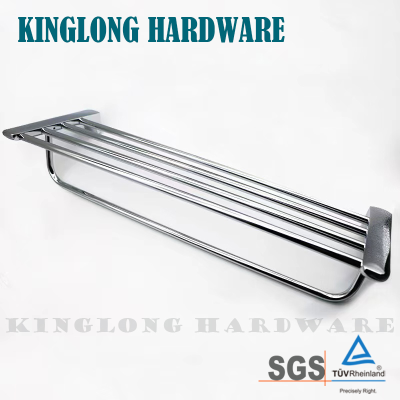 Factory Supplier Stainless Steel 304 Bathroom Hardwrae Furniture Wall Mount Towel Rack/Bar
