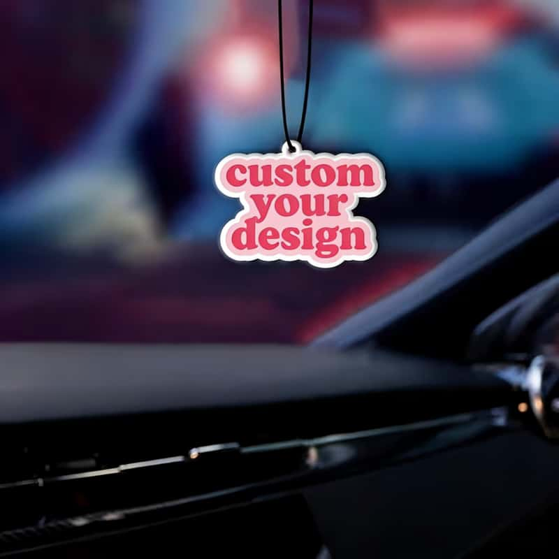 Custom Car Air Fresheners Paper Double-Sided Printing with Pictures, Photos, Logo and Text