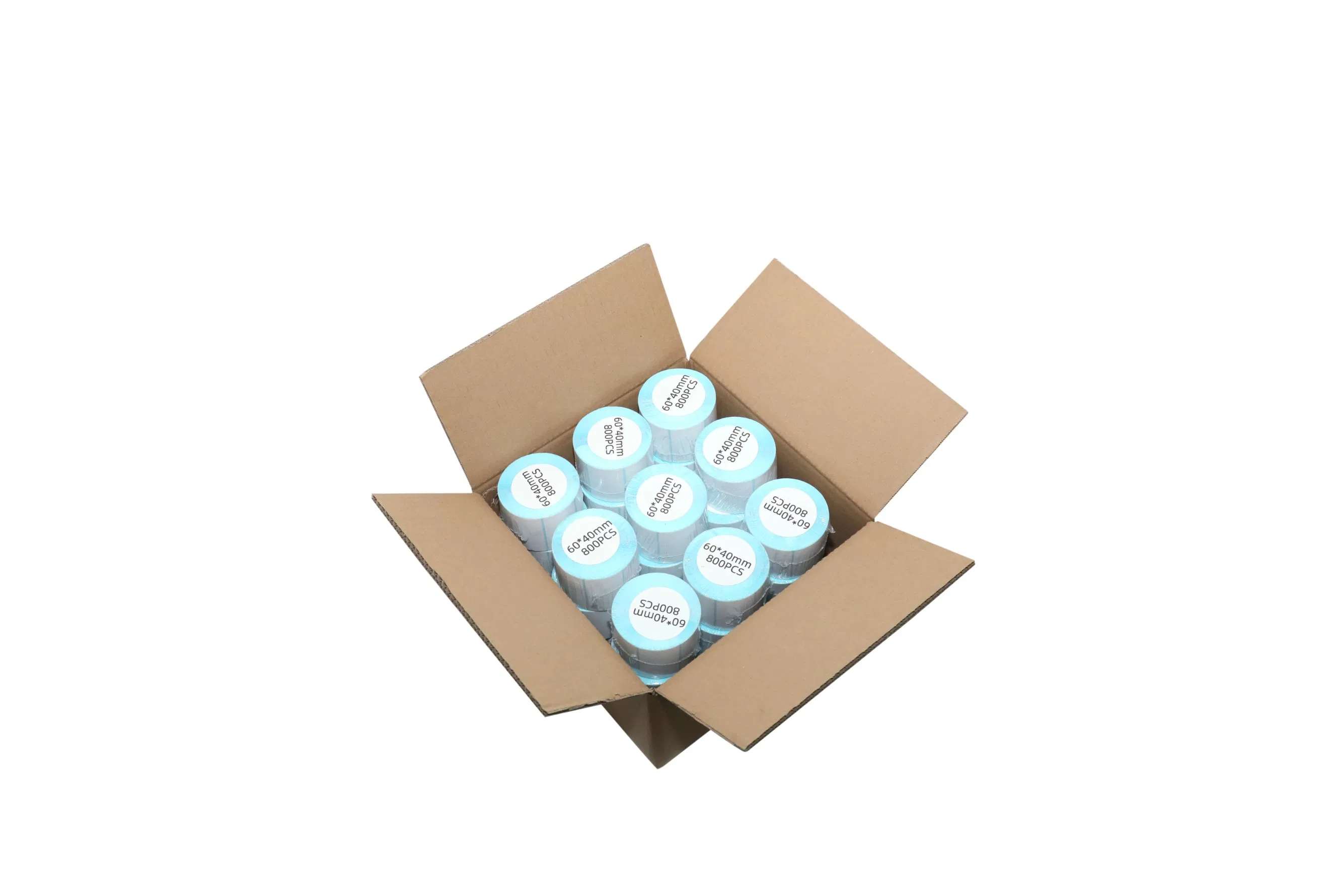 Customized Size Self-Adhesive Label Thermal Label Blank Shipping Sticker