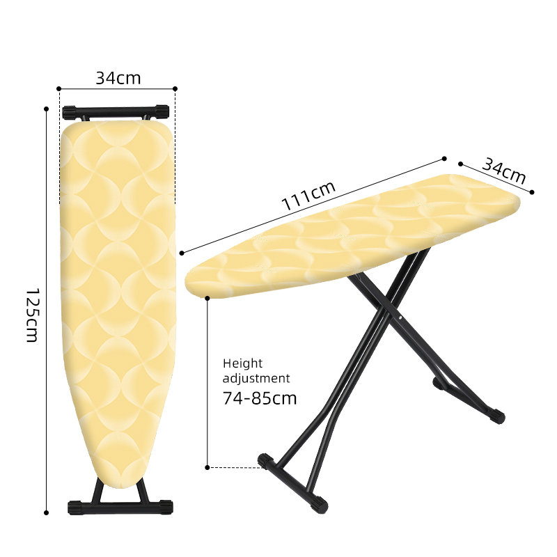 European Multifunction Mesh Top Ironing Board Square Tube Folding Hotel Ironing Board