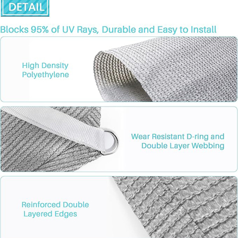 Commercial-Grade Shade Sail for Cafe Outdoor Seating