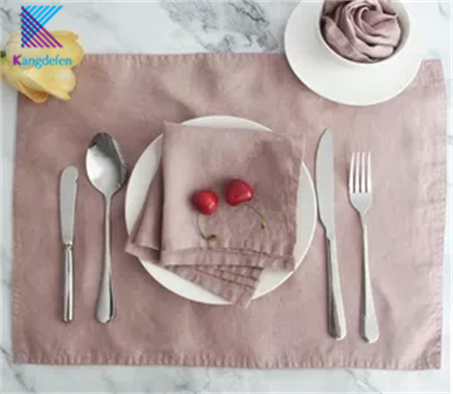 100% Polyester Anti-Fouling Hotel Dining Restaurant Linen Napkins Printed Table Cloth