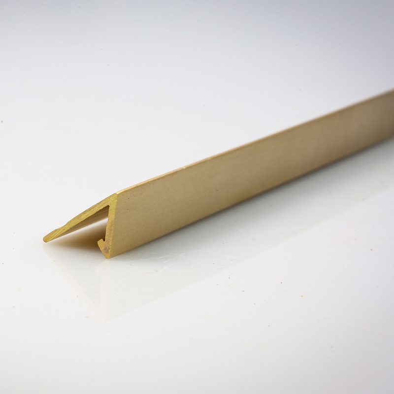 Villa Hotel Brass Profile Extrusion Processing Manufacturer Customized 7-Shaped Copper Material