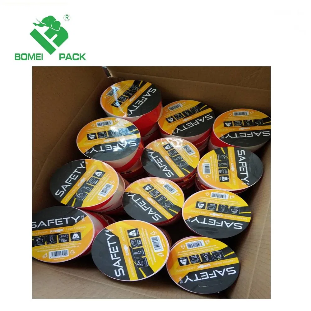 PVC Floor & Road Marking Red White Hazard Warning Tape