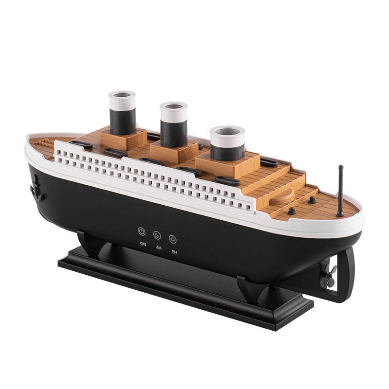 Titanic Model Ultrasonic Humidifier with Remote and Aroma Mist Ring