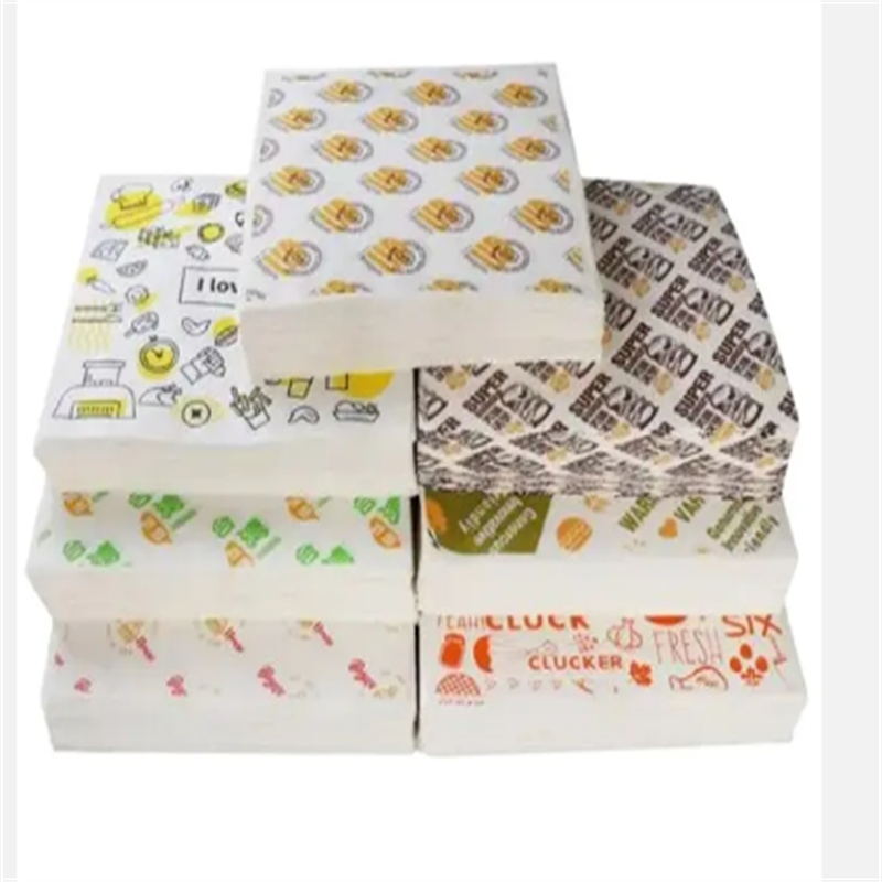 Biodegradable Food Wrapping Greaseproof Paper for Hot Dogs Sandwiches