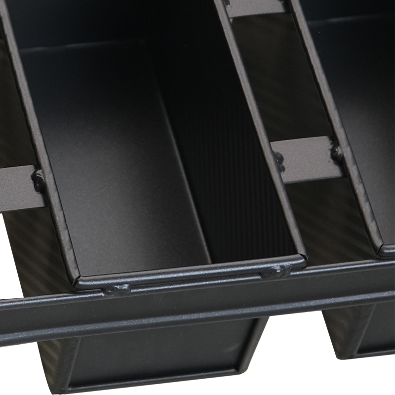 910X220X115mm Aluminized Steel 6 Straps Bread Baking Pan Pullman Loaf Pan