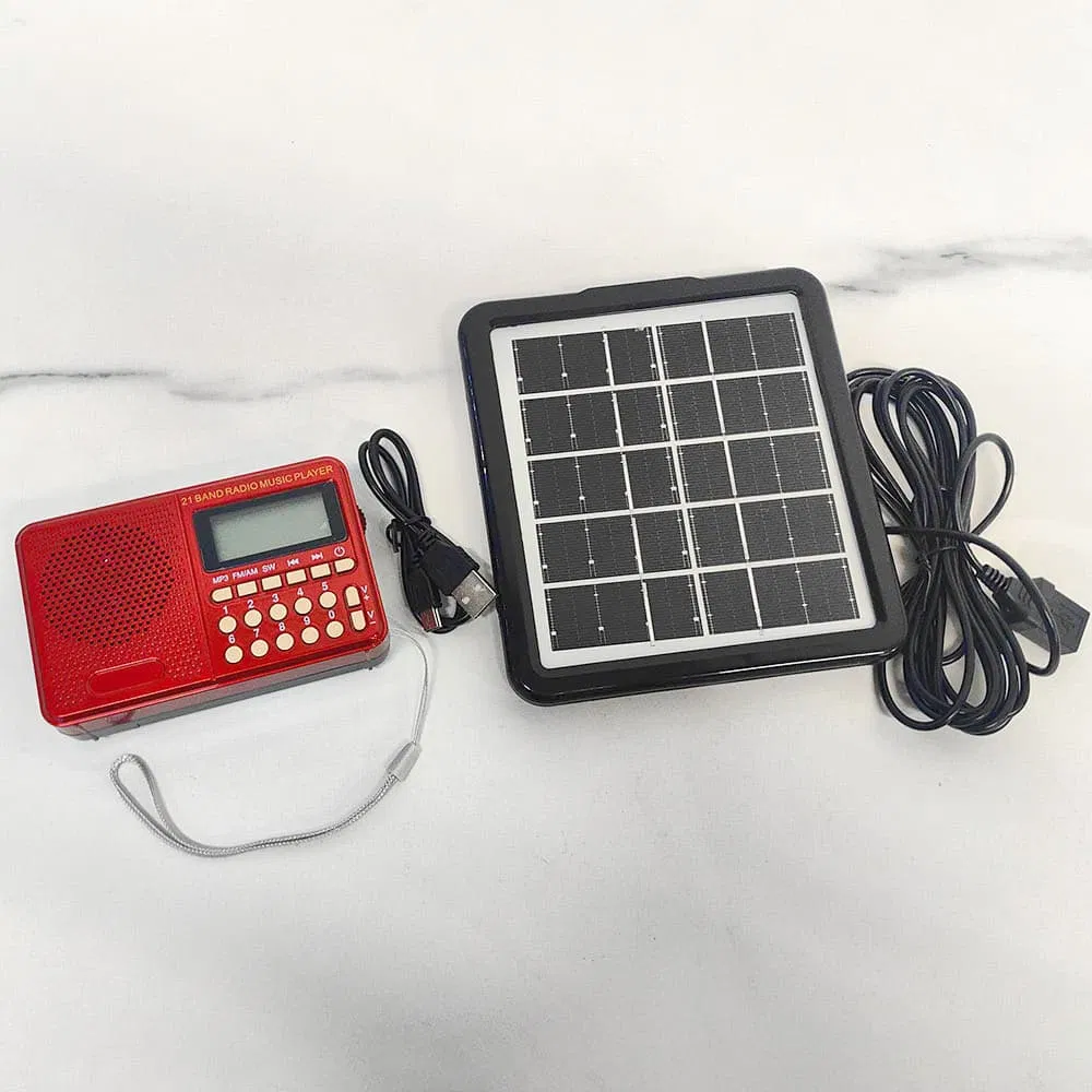 Портативное радио на солнечной батарее с MP3