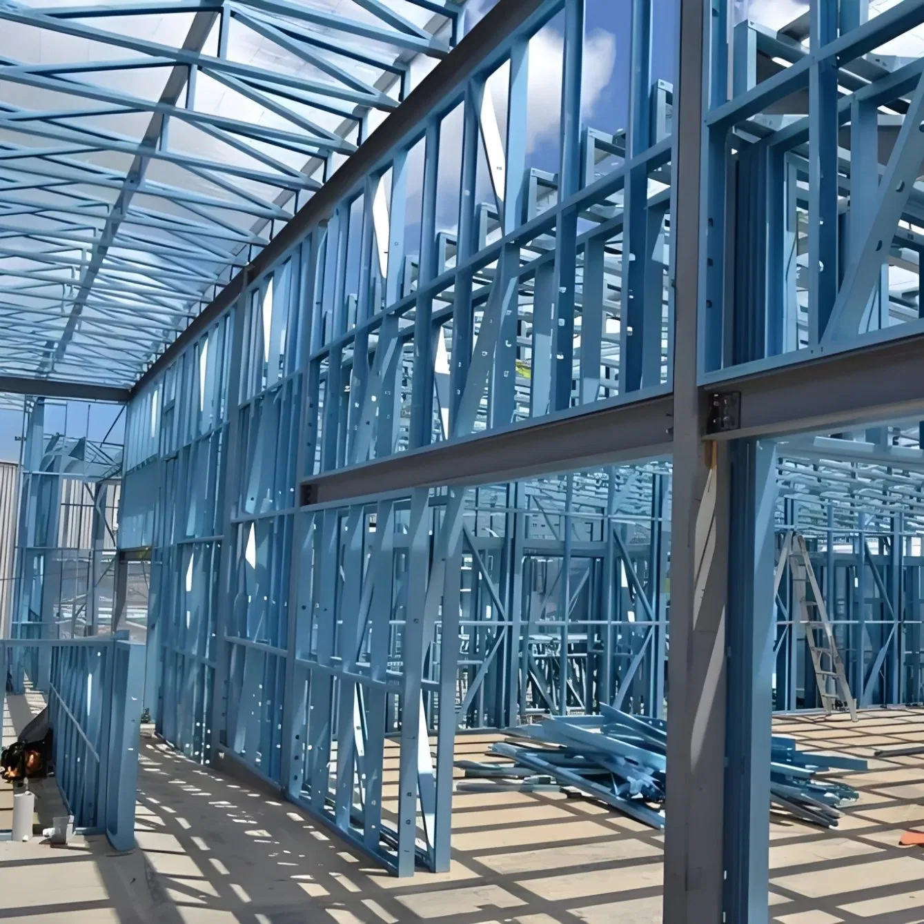 High-Tensile Q355b Heavy Steel Structure Frame for High-Rise Industrial Building
