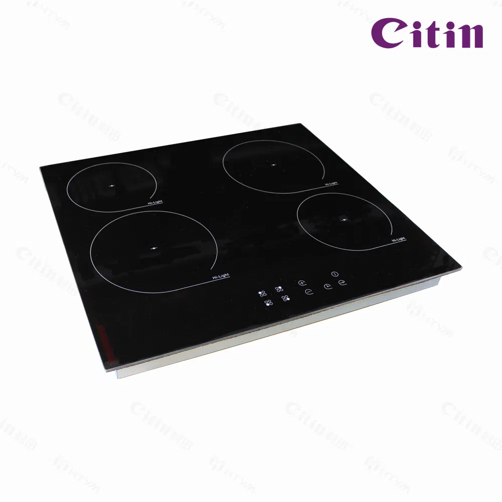 Kitchen Electric Ceramic Hob Featuring 4 Burners and Touch Control