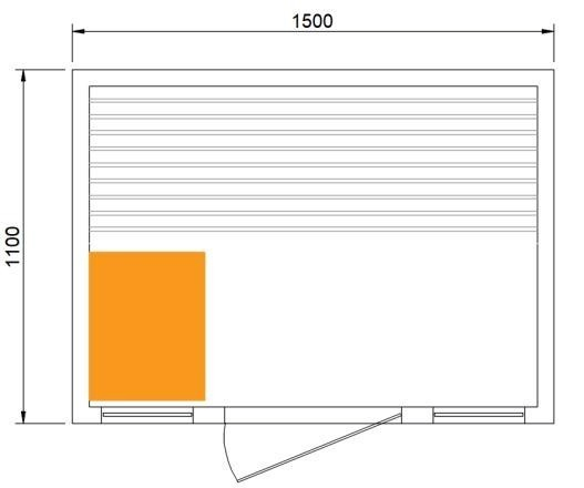 Double Person Outdoor Infrared Sauna House with Rain Cover