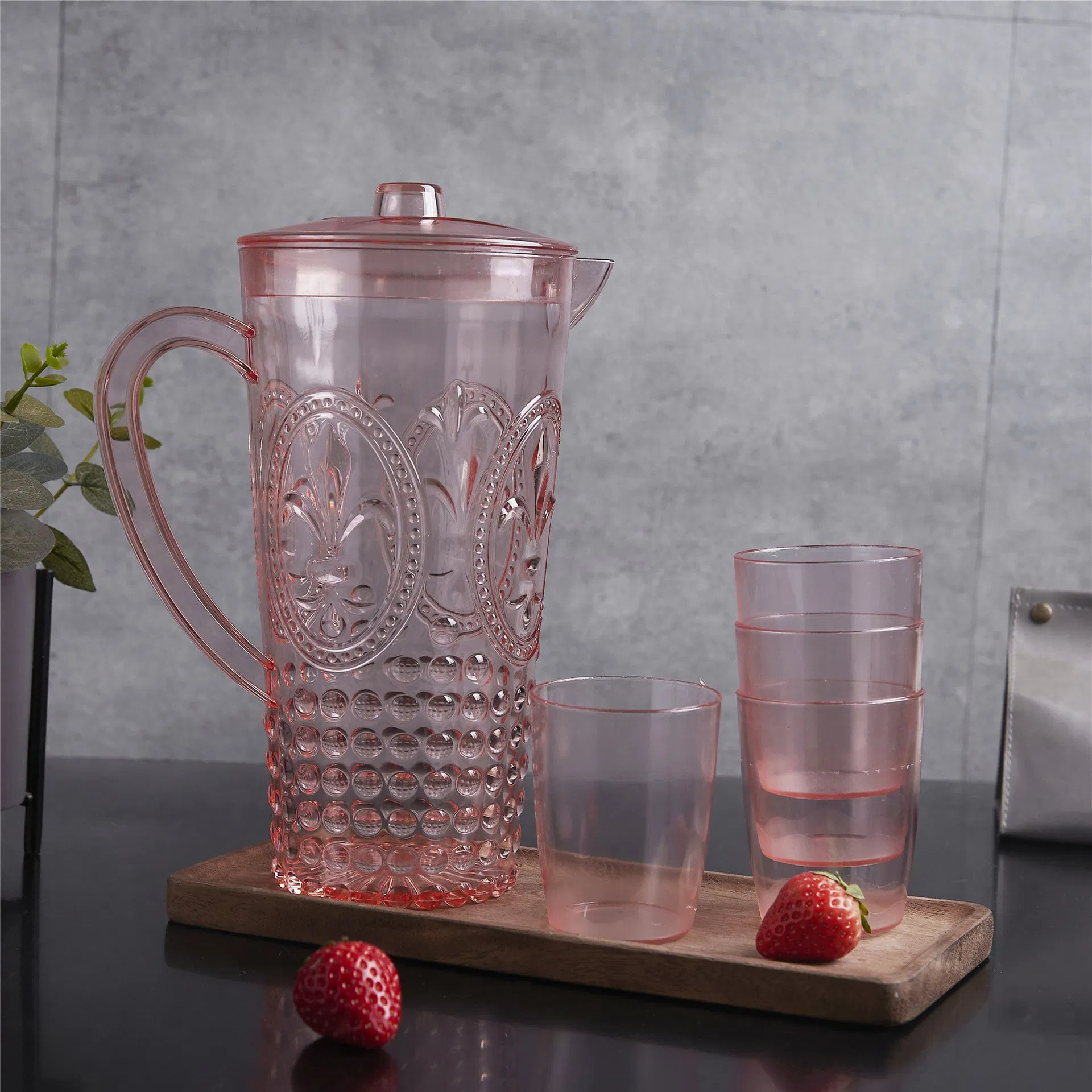 2500ml Clear Color PS Plastic Water Kettle for Home