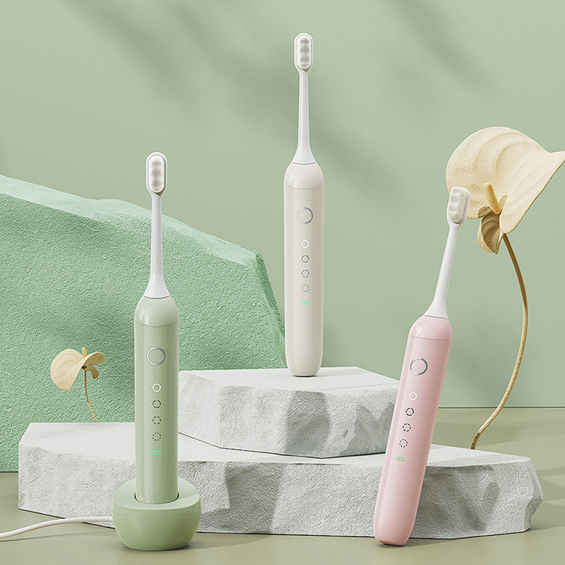 OEM Super Soft Bristle Piano Paint Sonic Electric Toothbrush Wireless Charging for Women and Children High Quality
