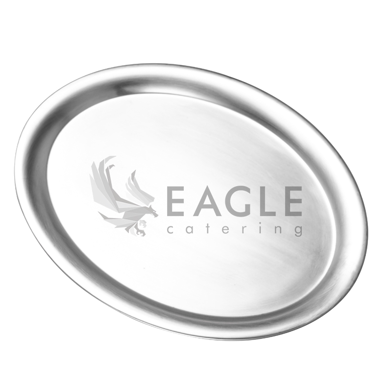 Stainless Steel Oval Tray with Cover