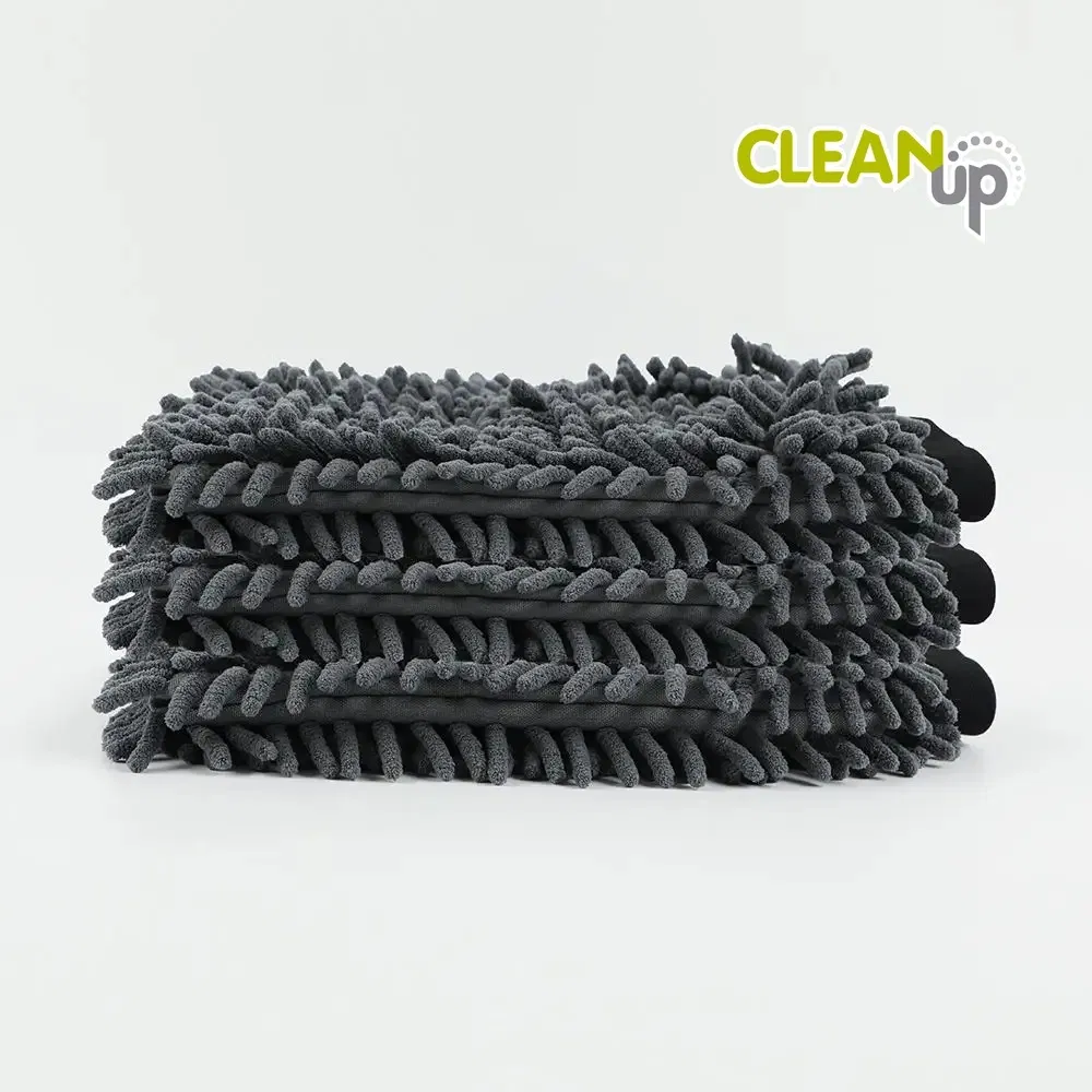 High Quality Quick Dry Chenille Microfiber Car Cleaning Gloves