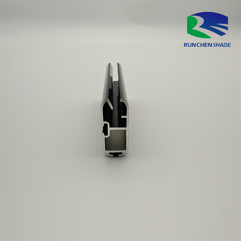 Black Anodized Aluminum Roller Shutter Door Profile Aluminum Profile