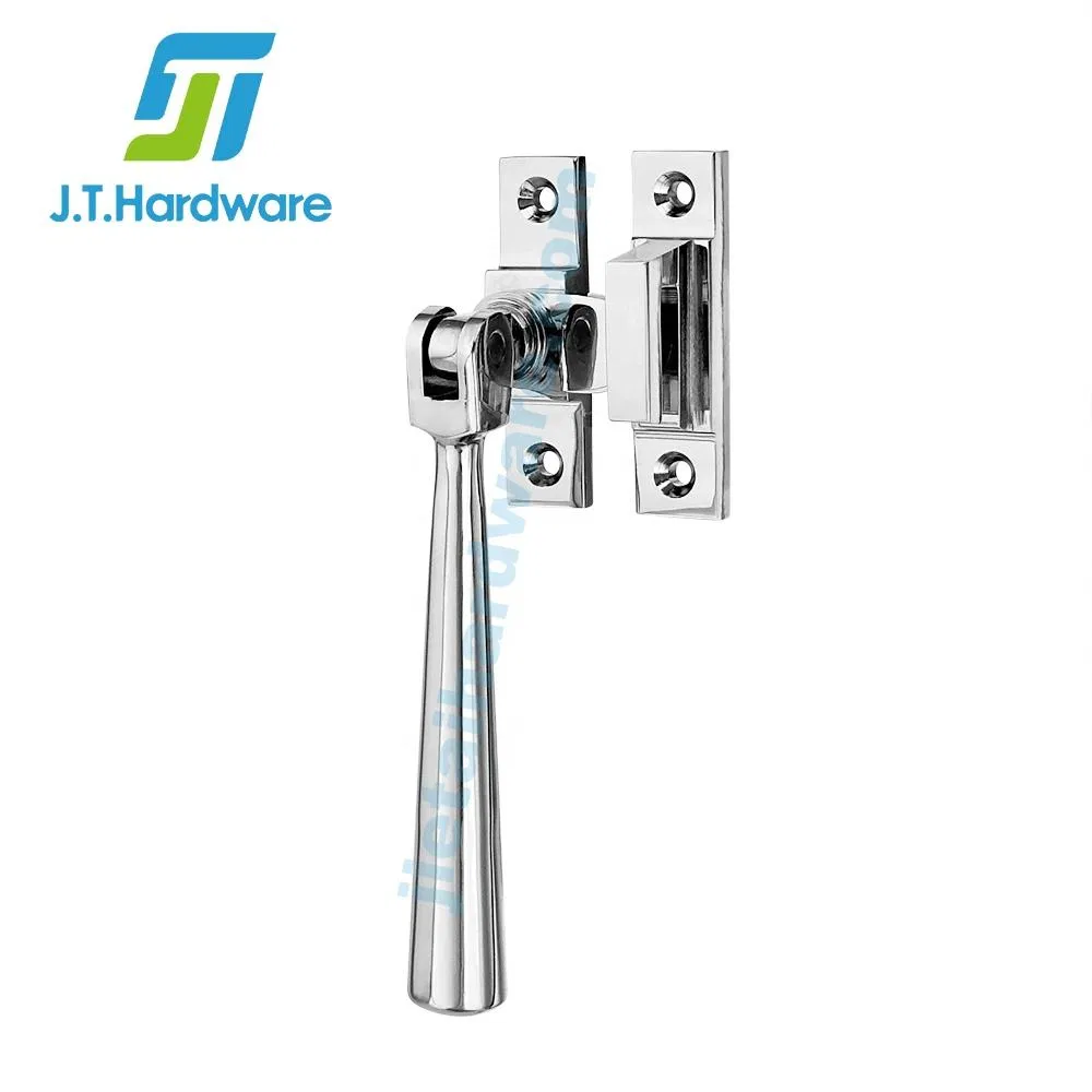 Door and Window Accessories Tapered Design Solid Brass Window Fastener with Hook Plate