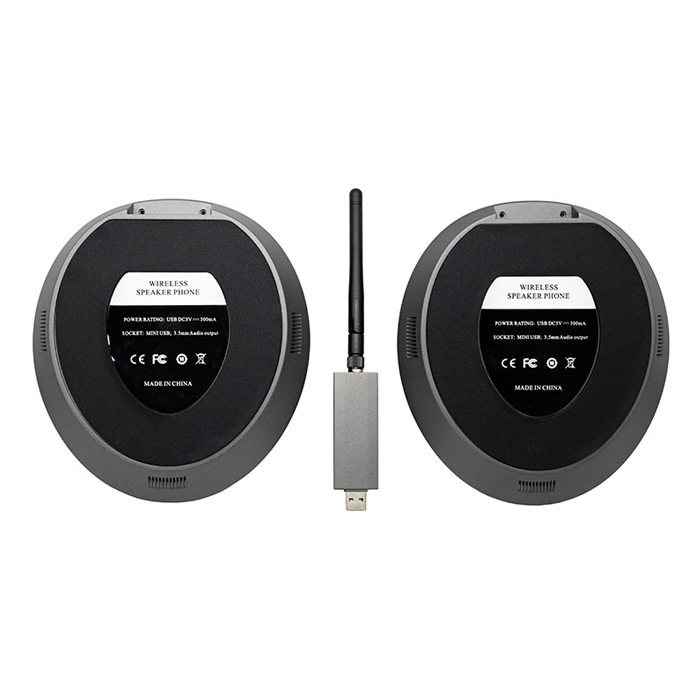 2.4G Wireless Daisy Chain Wireless Microphone with Speaker Battery Plug&Play Audio Conference System