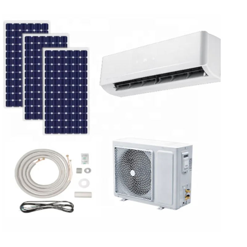 12000BTU Wall Mounted Solar Air Conditioner off Grid with Solar Power System