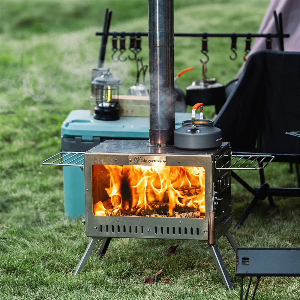 Дровяная печь-камин вертикальная для дома