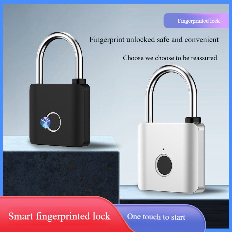 Fingerprint Padlock Home Warehouse Patio Gate Padlock