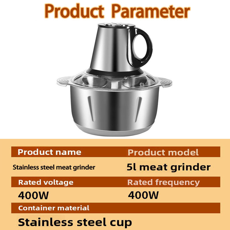 Stainless Steel Industrial Meat Grinder New Motor Mincer for Restaurants and Hotels